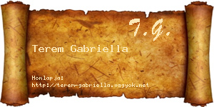 Terem Gabriella névjegykártya