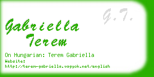 gabriella terem business card